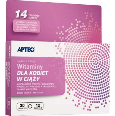 Apteo Witaminy dla kobiet w ciąży x 30 tabletek