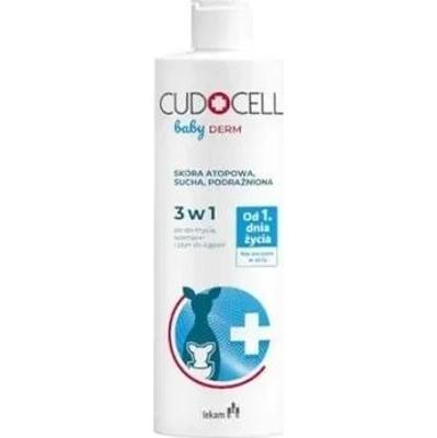 Cudocell Baby Derm Żel do mycia, Szampon i Płyn do kąpieli 3w1 400ml