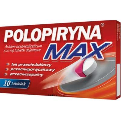 POLOPIRYNA MAX 0,5g x 10 tabletek dojelitowych