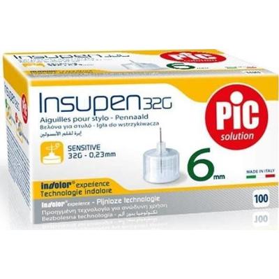 Insupen Igły do penów insulinowych 32G 0,23 x 6mm x 100 sztuk