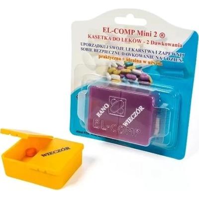 Kasetka do dawkowania leków dzienna (2 dawki) x 1 sztuka