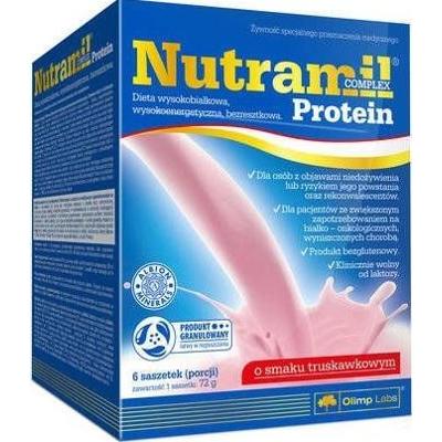 Nutramil complex Protein o smaku truskawkowym x 6 saszetek