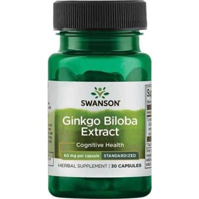 SWANSON Ginkgo Biloba Extract 60mg x 30 kapsułek