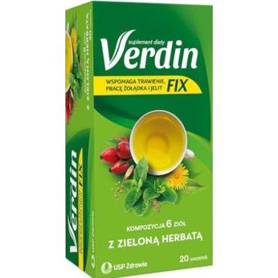 Verdin Fix z zieloną herbatą x 20 saszetek