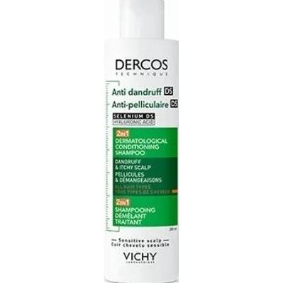 VICHY DERCOS Szampon przeciwłupieżowy z odżywką 2w1 200ml
