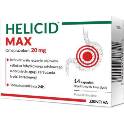 Helicid Max 20mg x 14 kapsułek