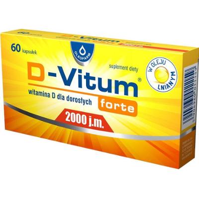 D-VITUM FORTE 2000 j.m witamina D dla dorosłych x 60 kapsułek