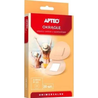 APTEO Okrągłe plastry cieliste z opatrunkiem x 20 sztuk