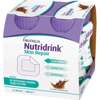 Nutridrink Skin Repair o smaku czekoladowym 200ml x 4 sztuki