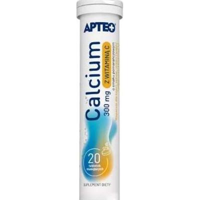 CALCIUM Z WITAMINĄ C Apteo 0,3g x 20 tabletek musujących