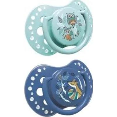 LOVI Smoczek gryzak silikonowy dynamiczny Folky (0-3 m-cy) x 2 sztuki 22/841 boy