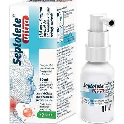 Septolete Ultra 1,5mg+5mg aerozol 30ml