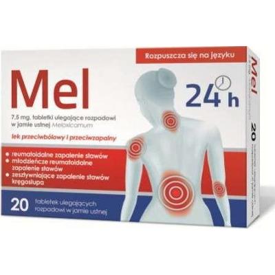 Mel 7,5mg x 20 tabletek ulegających rozpadowi w jamie ustnej