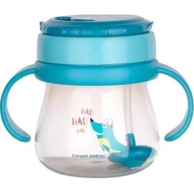 CANPOL Kubek ze składaną rurką silikonową z odważnikiem 250ml 56/517