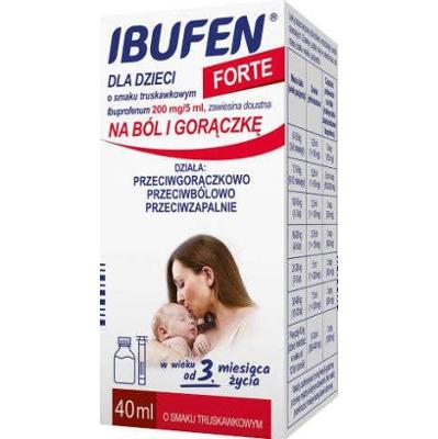 IBUFEN Forte zawiesina dla dzieci 40ml truskawkowa