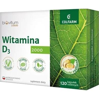 Biovitum Liquid Witamina D3 2000 x 120 kapsułek