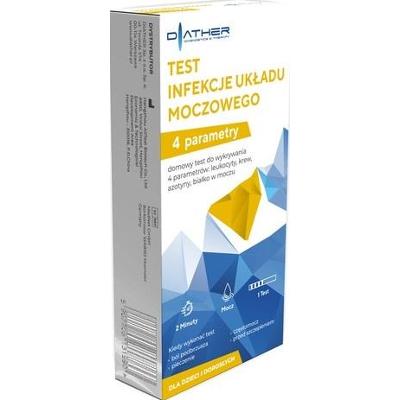 Test Infekcje układu moczowego 4 parametry x 1 sztuka
