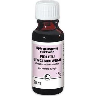GENCJANA Fiolet roztwór spirytusowy 1% 20ml