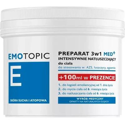 Emotopic preparat 3w1 MED+ intensywnie natłuszczający do ciała 400ml+100ml Gratis
