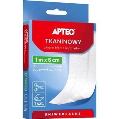 APTEO CARE Plaster tkaninowy z opatrunkiem 1m x 6cm