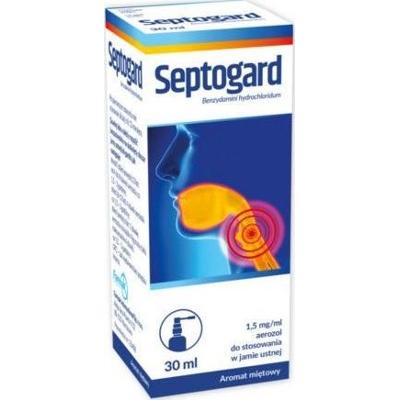 Septogard 1,5mg/ml aerozol do stosowania w jamie ustnej 30ml