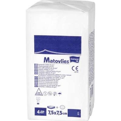 Matovlies Kompresy z włókniny niejałowe 4-warstwowe 7,5 x 7,5cm x 100 sztuk