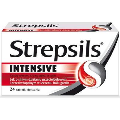 STREPSILS Intensiv x 24 tabletki do ssania
