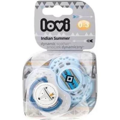 LOVI Smoczek gryzak dynamiczny Indian Summer (0-3 m-cy) x 2 sztuki 22/855 boy