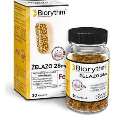 Biorythm Żelazo 28mg x 30 kapsułek