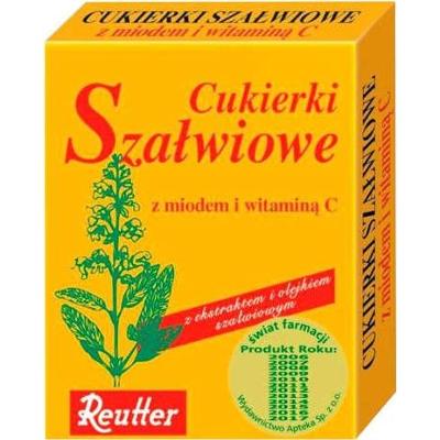 REUTTER Cukierki Szałwiowe z miodem i Witaminą C 50g