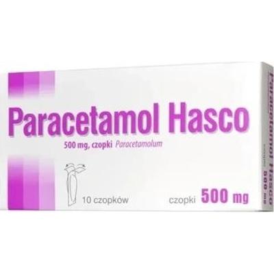 Paracetamol Hasco 500mg x 10 czopków