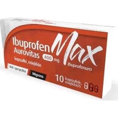 Ibuprofen Max Aurovitas 400mg x 10 kapsułek