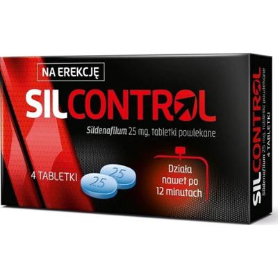 Silcontrol 25mg x 4 tabletki