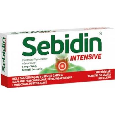 Sebidin Intensive x 20 tabletek do ssania