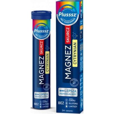 Plusssz Magnez Skurcz Cytrynian x 24 tabletki musujące