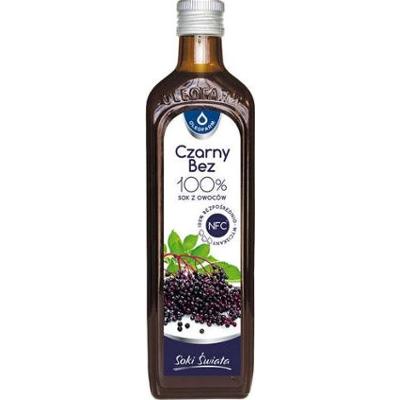 Czarny bez 100% Sok z owoców czarnego bzu 490ml