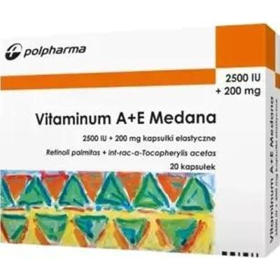 VITAMINUM A+E (2500j.m + 200mg) x 20 kapsułek