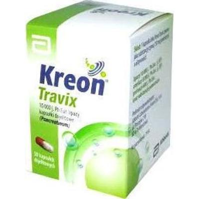 KREON TRAVIX 150mg (10 000 j.) x 50 kapsułek