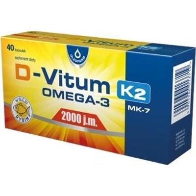 D-Vitum 2000 + K2 MK7 + Omega-3 x 40 kapsułek