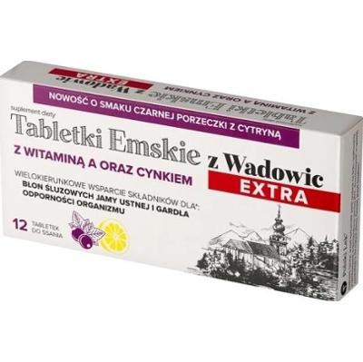 TABLETKI EMSKIE Z WADOWIC EXTRA x 12 pastylek do ssania