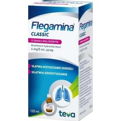 Flegamina 4mg/5ml syrop smak malinowy 120ml