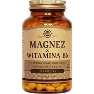 SOLGAR Magnez z Witaminą B6 x 100 tabletek