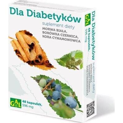 DLA DIABETYKÓW Morwa Biała, Borówka czernica, Kora cynamonowca x 48 kapsułek