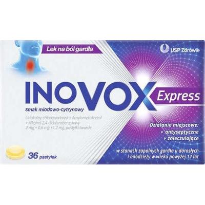 Inovox Express smak miodowo-cytrynowy x 36 pastylek