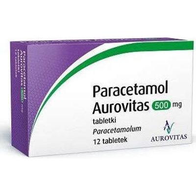 Paracetamol Aurovitas 0,5g x 12 tabletek