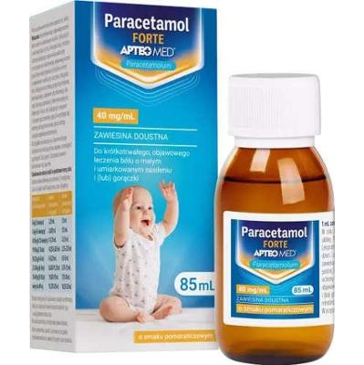 Paracetamol FORTE APTEO MED 40 mg/ml zawiesina doustna 85ml