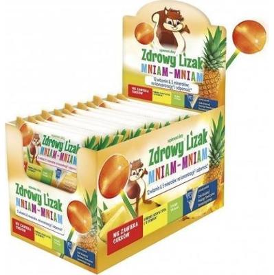 Zdrowy Lizak Mniam-Mniam o smaku ananasowym x 1 sztuka
