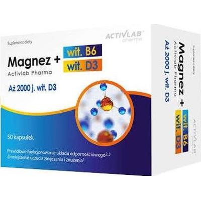 Magnez B6 + D3 x 50 kapsułek