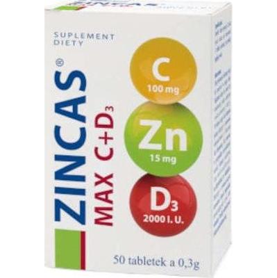 Zincas Max C+D3 x 50 tabletek