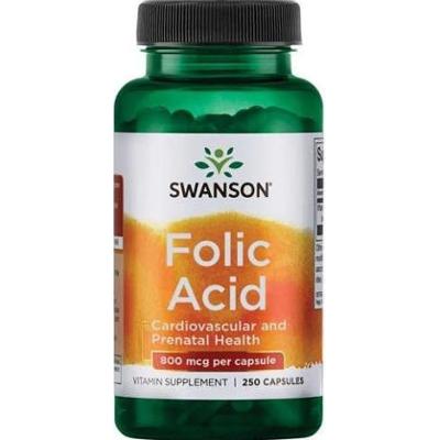 SWANSON Kwas foliowy 800µg x 250 kapsułek